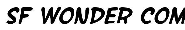SF Wonder Comic font preview